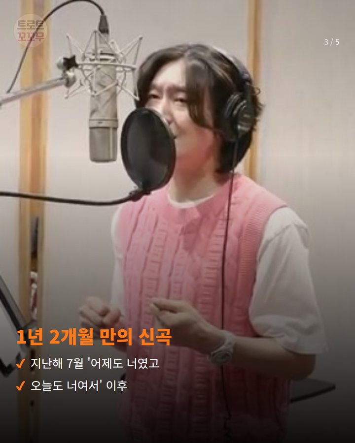 1년 2개월 만의 신곡 — 지난해 7월 '어제도 너였고 오늘도 너여서' 이후 (김용빈, 1년 2개월 만의 신곡 '당신뿐입니다' 발매 3번째 카드)