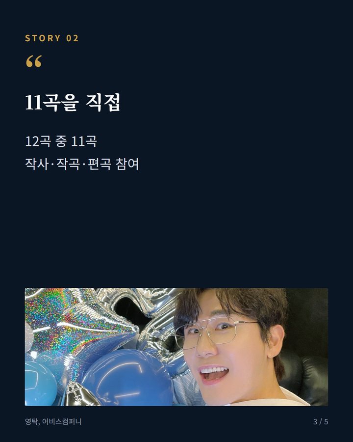 11곡을 직접 — 12곡 중 11곡 작사·작곡·편곡 참여 (영탁, 정규 3집 'GOGO' 발매…3년 만의 신보 3번째 카드)